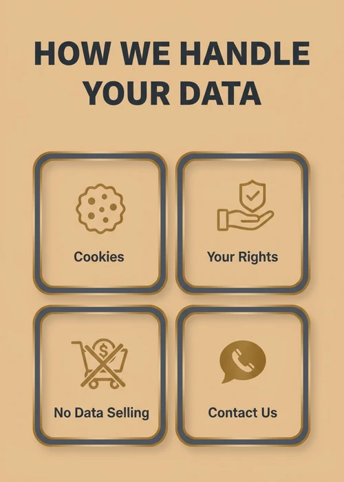 How this bank transfer casino review site handles your data — cookies, your rights, no data selling and contact us.